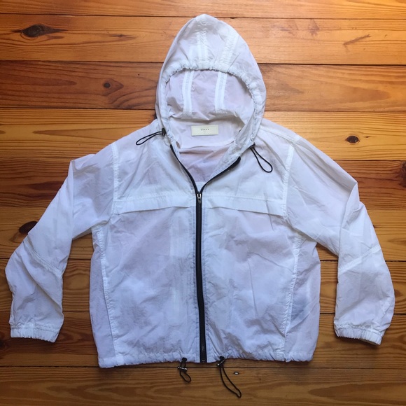 BlankNYC White Windbreaker Hoodie, EUC, S - Picture 4 of 16